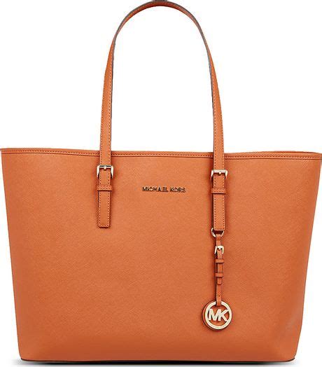 michael kors jet set orange purse